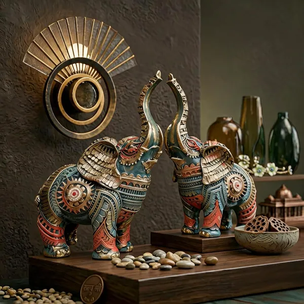 Metal_Traditional_Elephant_Sculpture_Set