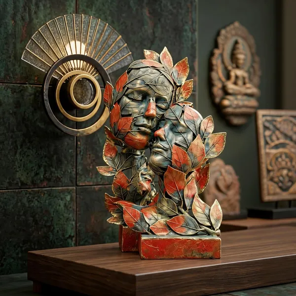 Abstract_Leaf_Adorned_Face_Sculpture