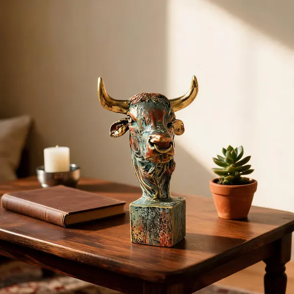 Antique_Finish_Bull_Head_Bust_Showpiece
