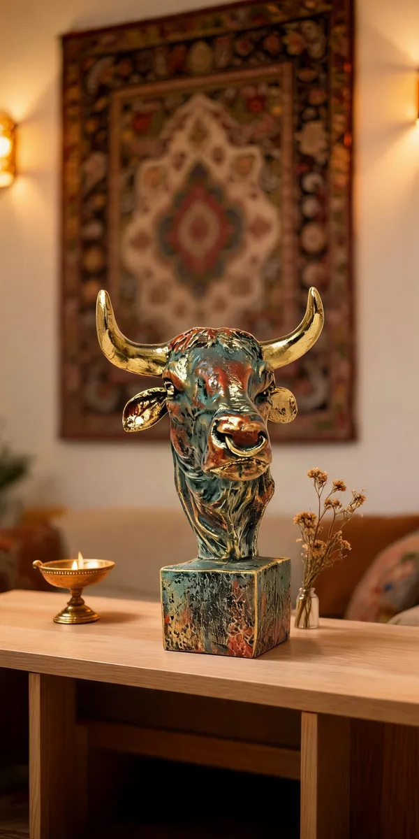 Antique_Finish_Bull_Head_Bust_Showpiece