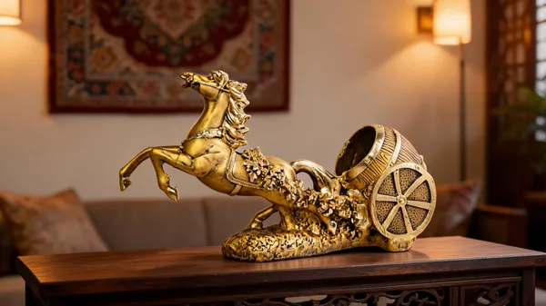 Gold-Tone_Horse_Decorative_Showpiece