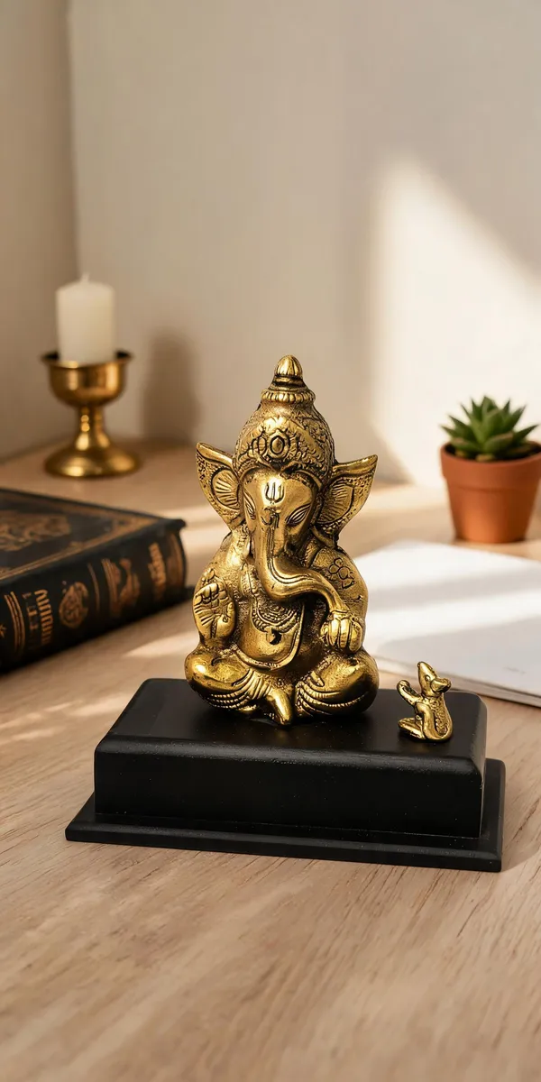 Gold_Finish_Ganesha_Wall_Mount_Idol