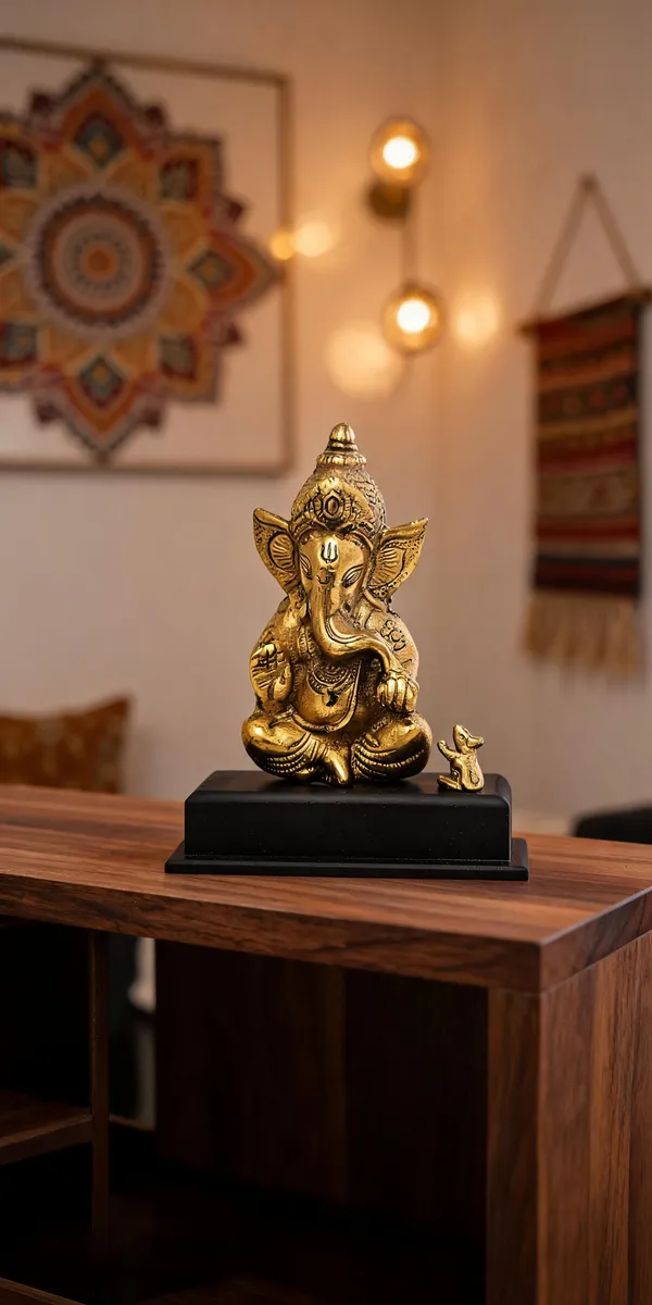 Gold_Finish_Ganesha_Wall_Mount_Idol