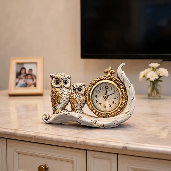 Decorative_Owl_Table_Clock