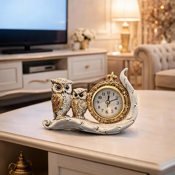 Decorative_Owl_Table_Clock