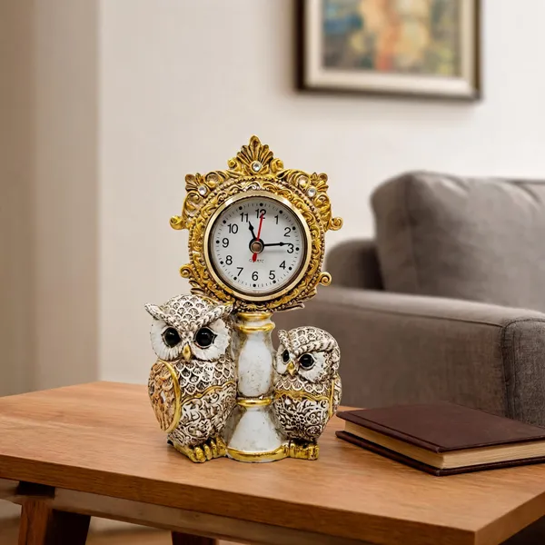 Ornate_Owl_Decorative_Table_Clock