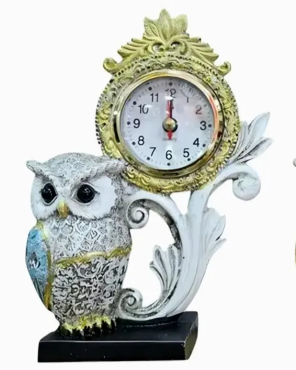 Ornate_Owl_Decorative_Table_Clock