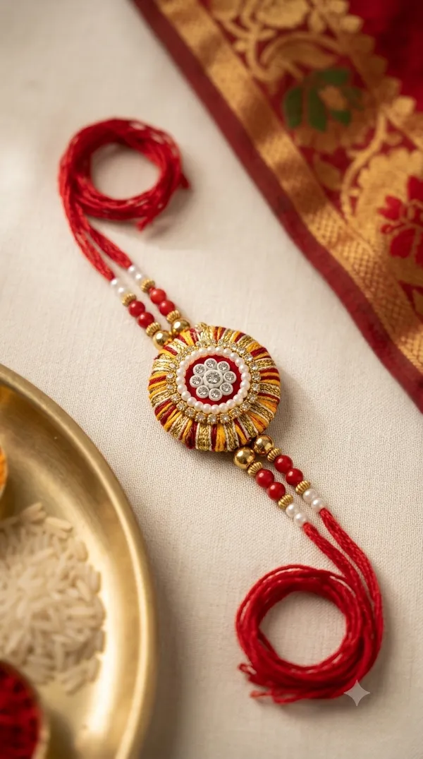 Red_Thread_Embellished_Rakhi_for_Brother
