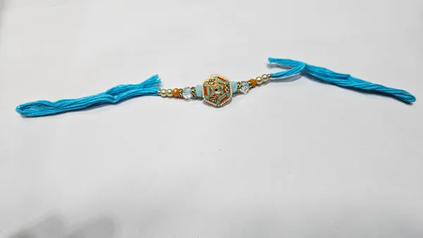 Blue_Thread_Traditional_Rakhi_for_Brother
