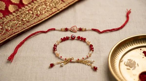Red_Beaded_Rakhi_Set_for_Brother