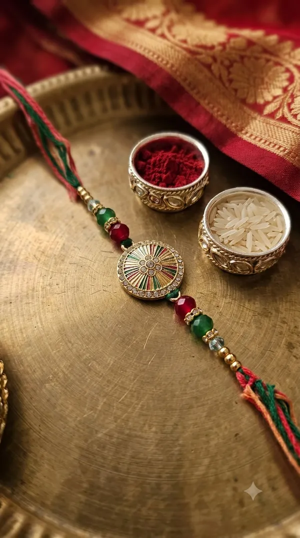 Multicolour_Thread_Decorative_Rakhi_for_Brother