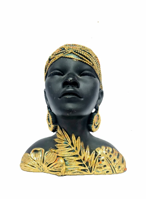 Black_And_Gold_Woman_Bust_Sculpture