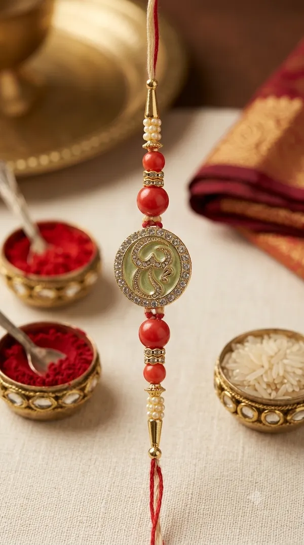 Red_Beaded_Om_Rakhi