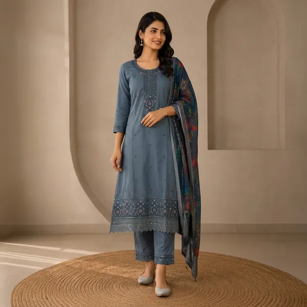 Blue_Cotton_Straight_Embroidered_Kurta_Set_For_Women