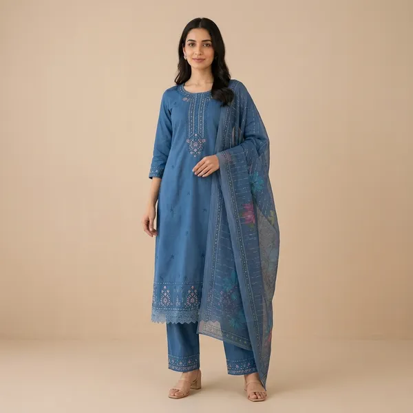 Blue_Cotton_Straight_Embroidered_Kurta_Set_For_Women