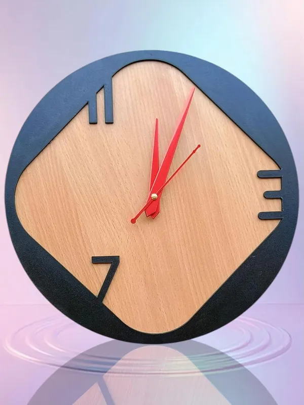 Engineered_Wood_Bohemian_Jute_Detail_Round_Wall_Clock_30Cm