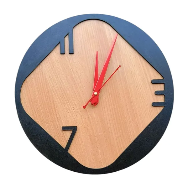 Engineered_Wood_Bohemian_Jute_Detail_Round_Wall_Clock_30Cm