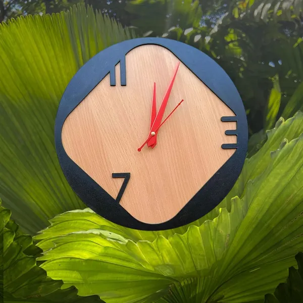 Engineered_Wood_Bohemian_Jute_Detail_Round_Wall_Clock_30Cm