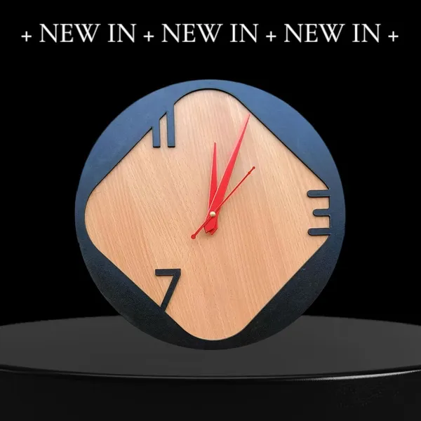 Engineered_Wood_Bohemian_Jute_Detail_Round_Wall_Clock_30Cm