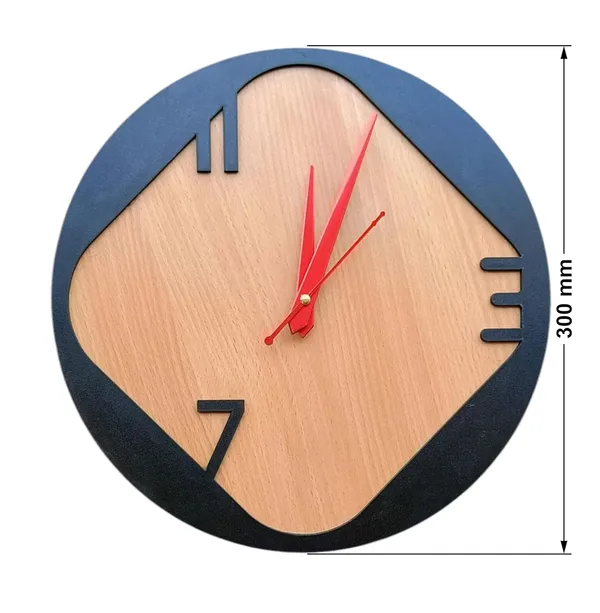Engineered_Wood_Bohemian_Jute_Detail_Round_Wall_Clock_30Cm