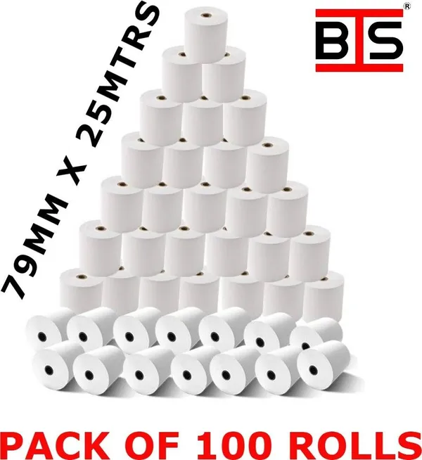 Bis_Pos_Thermal_Paper_Roll_79Mm_X_25M_White_Set_Of_100