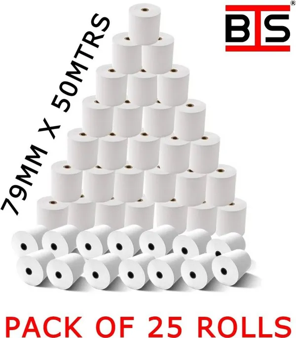 Bis_Pos_Thermal_Paper_Roll_79Mm_X_50M_White_Set_Of_25