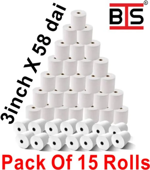 Bis_Pos_Thermal_Paper_Roll_3_Inch_X_58Mm_Dia_White_Set_Of_15