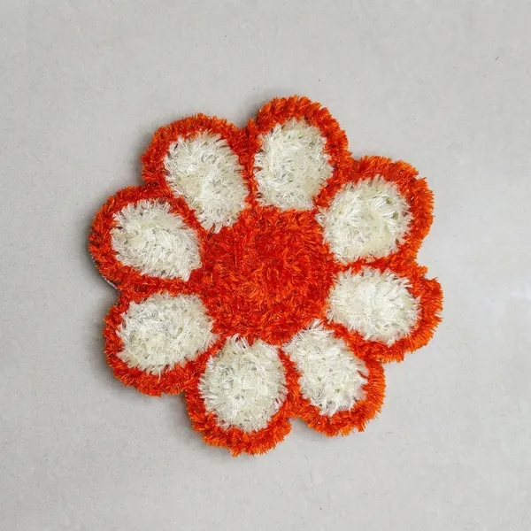 Off_White_And_Orange_Premium_Woolen_Diya_Aasan_Small_Pack_Of_4