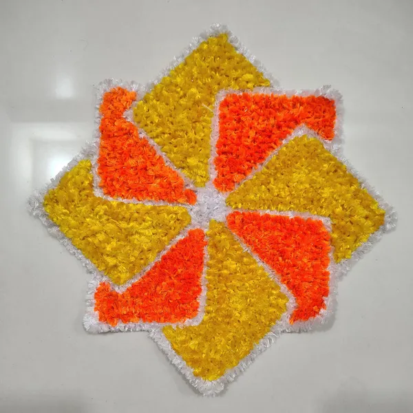 Orange_And_Yellow_Premium_Woolen_Swastik_Rangoli_Small_