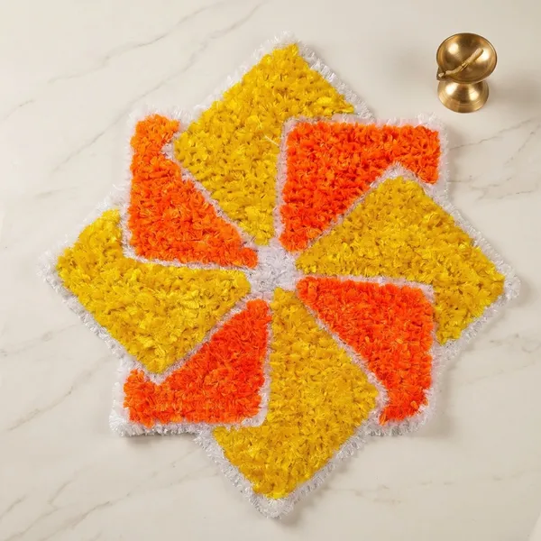 Orange_And_Yellow_Premium_Woolen_Swastik_Rangoli_Small_