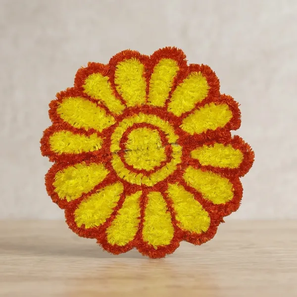 Orange_And_Yellow_Premium_Woolen_Half_Circle_Rangoli_Pack_Of_2