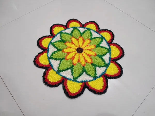 Multicolor_Premium_Woolen_Medium_Rangoli