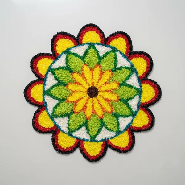 Multicolor_Premium_Woolen_Medium_Rangoli