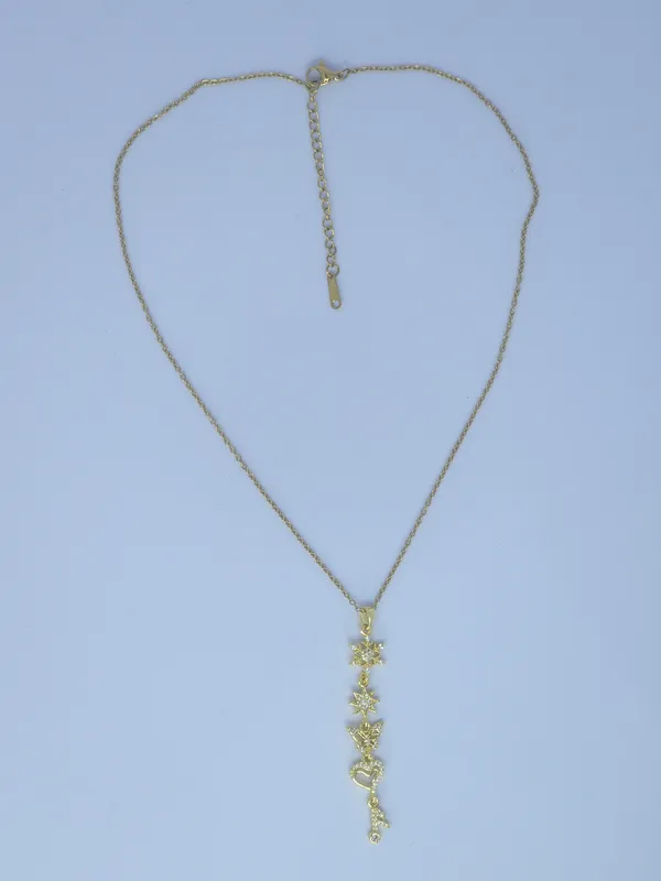 Gold_Tone_Layered_Pendant_Necklace_For_Women
