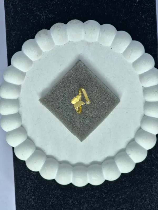 Gold_Tone_Butterfly_Adjustable_Ring_For_Women