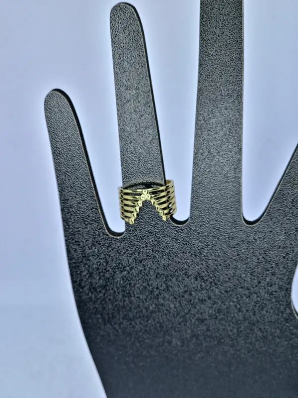Gold_Tone_Adjustable_Ribbed_Multi-Band_Ring_For_Women