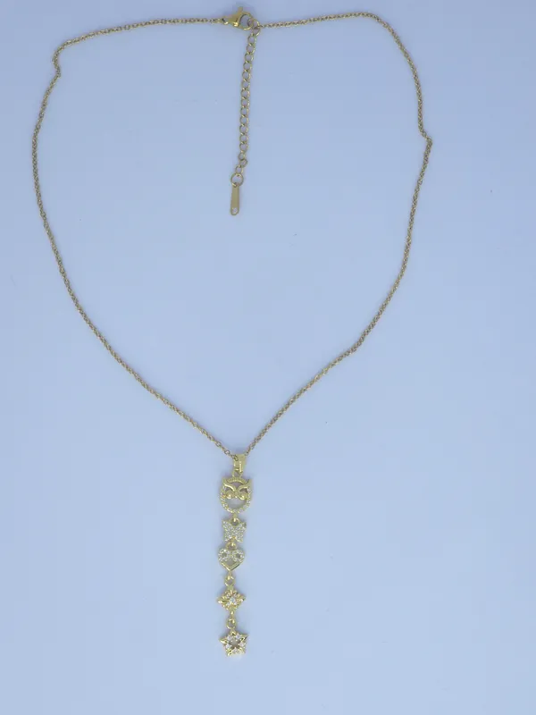Gold_Tone_Pendant_Necklace_For_Women