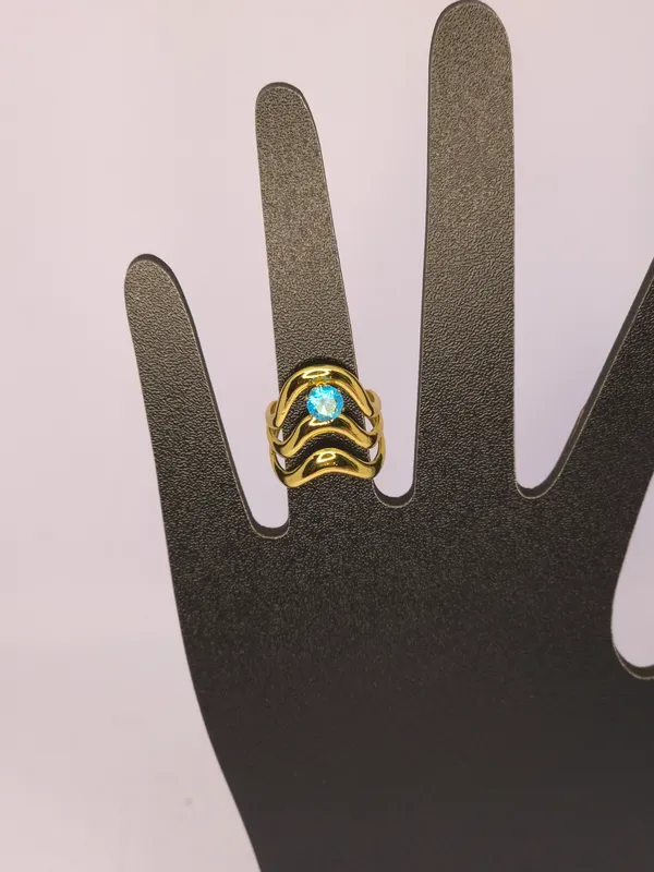 Gold_Tone_Wave_Ring_For_Women