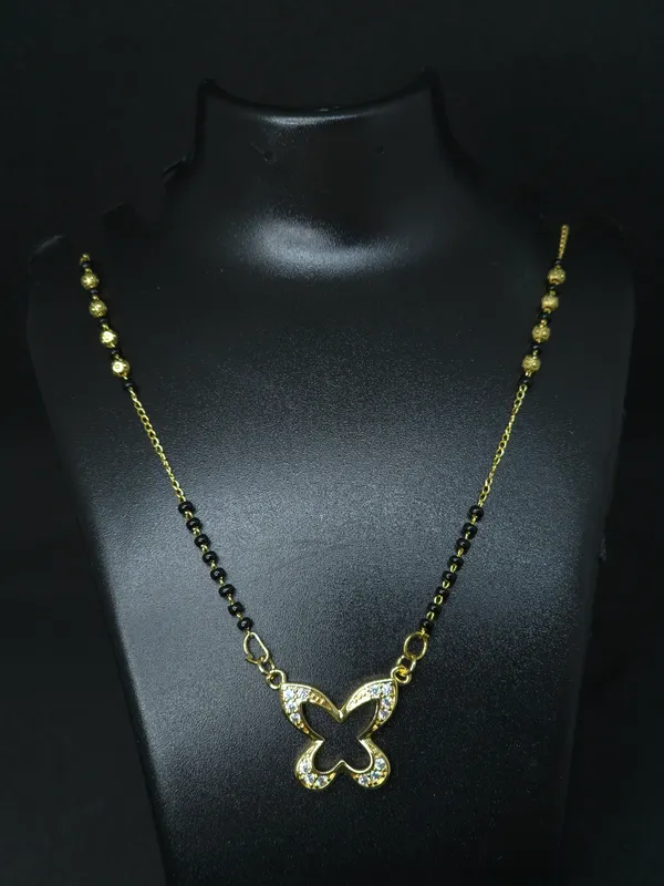 Gold_Tone_Butterfly_Mangalsutra_Necklace_For_Women