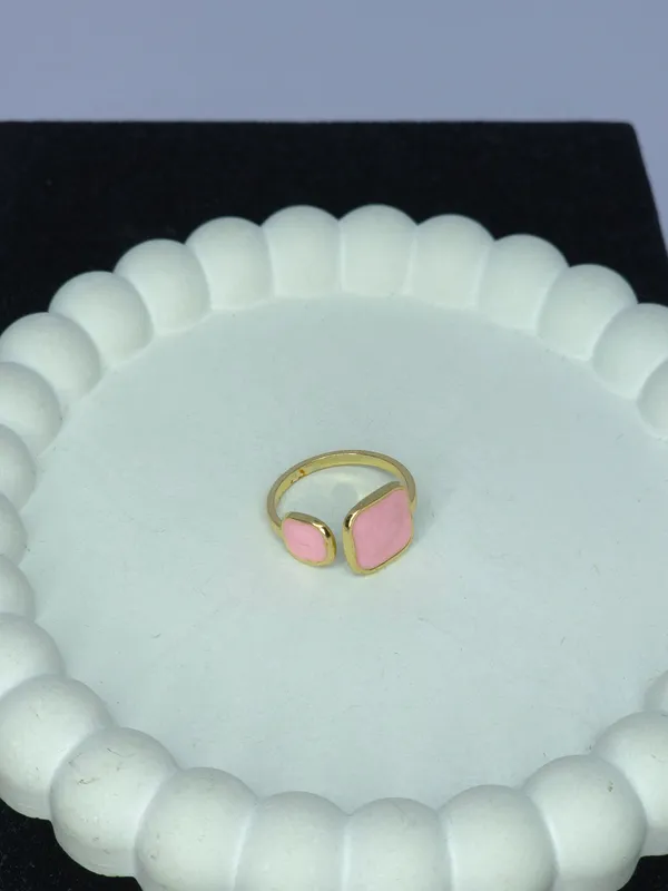 Gold_Tone_Pink_Stone_Adjustable_Open_Band_Ring_For_Women