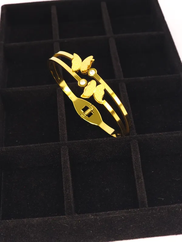 Gold-Tone_Butterfly_Bracelet_For_Women