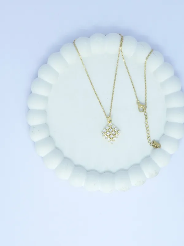 Gold_Tone_Stone_Pendant_Necklace_For_Women