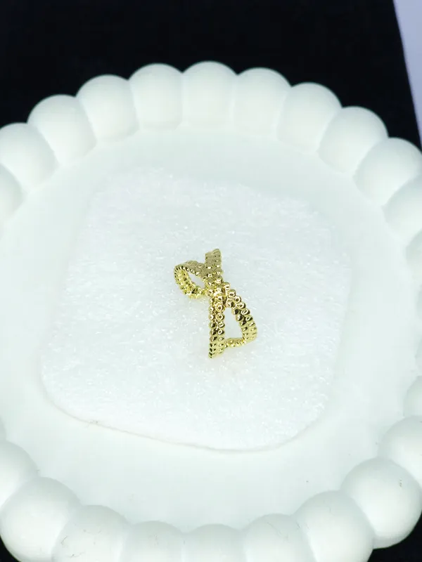 Gold_Tone_X-Shape_Charm_Pendant_For_Women