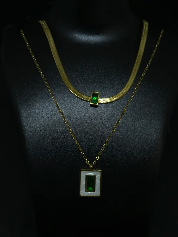 Gold_Tone_Layered_Necklace_Set_For_Women