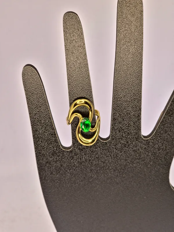 Gold_Tone_Green_Stone_Statement_Ring_For_Women