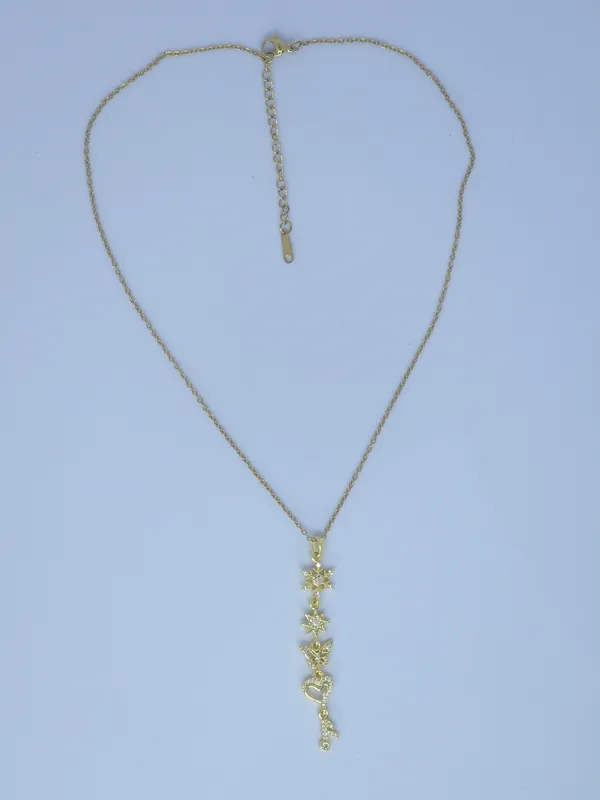 Gold_Tone_Layered_Pendant_Necklace_For_Women