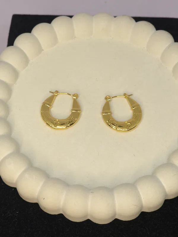 Gold_Tone_Textured_Hoop_Earrings_For_Women