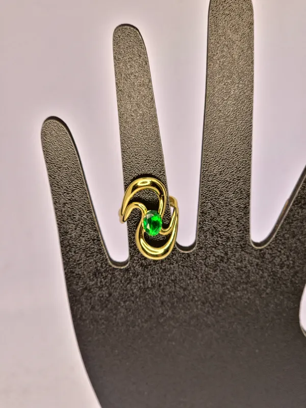 Gold_Tone_Green_Stone_Statement_Ring_For_Women
