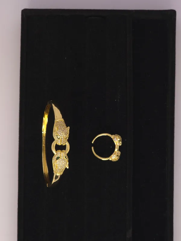 Gold_Tone_Embellished_Bracelet_For_Women
