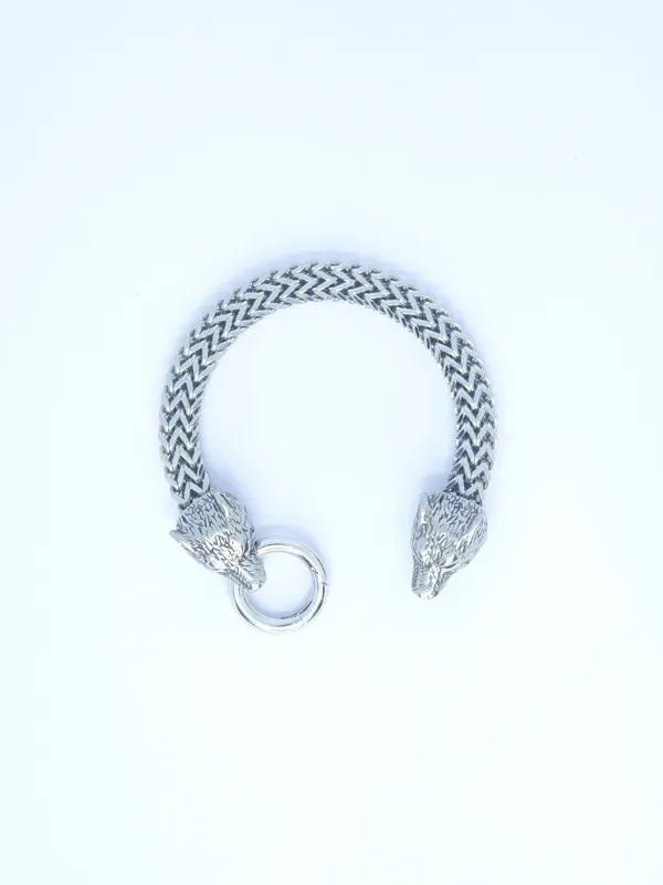 Silver_Metal_Wolf_Head_Chain_Bracelet_For_Men
